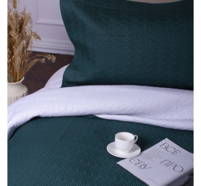 MirSon Покривало MirSon набір Imperial Green Line покривало 150х210 см + наволочки 50х70 см х 2 шт (2200007177950)