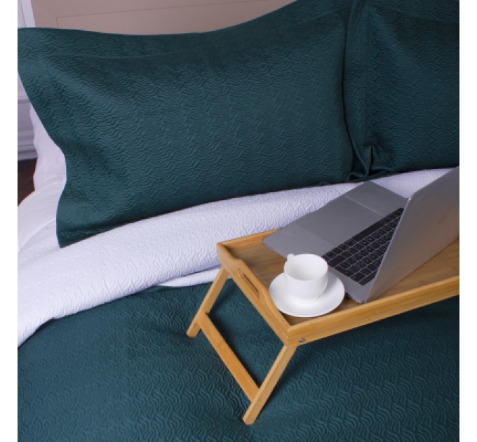 MirSon Покривало MirSon набір Imperial Green Line покривало 180х210 см + наволочки 50х70 см х 2 шт (2200007177967)