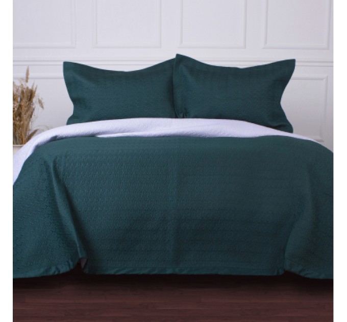 MirSon Покривало MirSon набір Imperial Green Line покривало 180х210 см + наволочки 50х70 см х 2 шт (2200007177967)