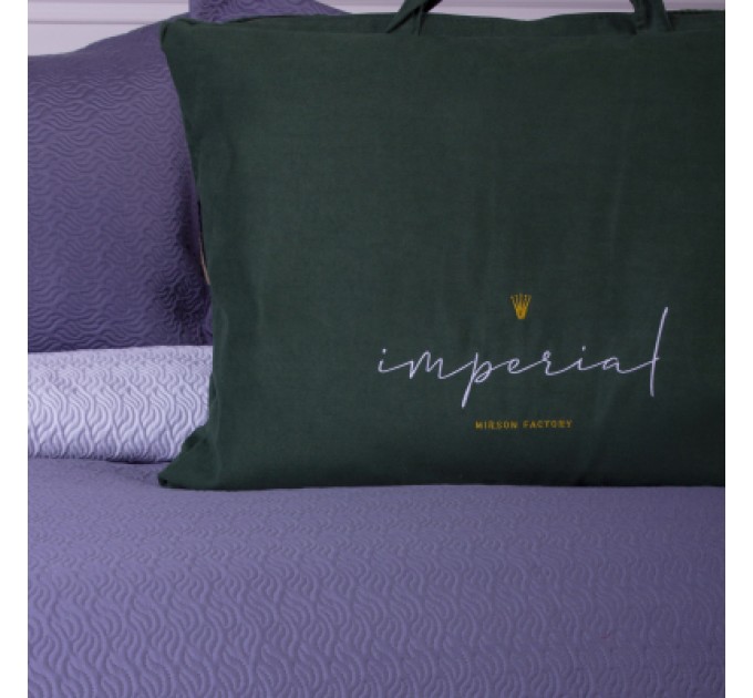 MirSon Покривало MirSon набір Imperial Grey Line покривало 180х210 см + наволочки 50х70 см х 2 шт (2200007178056)