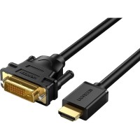 Кабель мультимедійний HDMI M to DVI M 3.0m HD106 black Ugreen (10136)