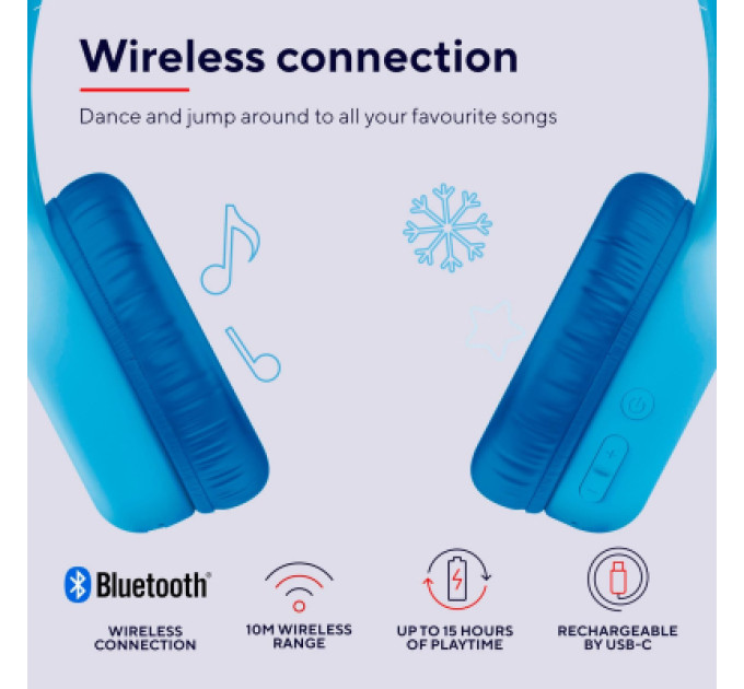 Trust Навушники Trust Nouna Kids Wireless Blue (25275)