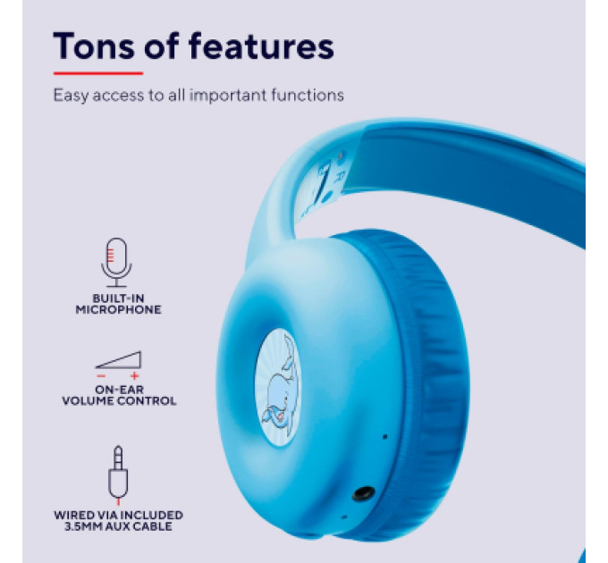 Trust Навушники Trust Nouna Kids Wireless Blue (25275)