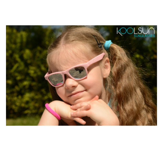 Koolsun Дитячі сонцезахисні окуляри Koolsun Wawe ніжно-рожевий 3-10 років (KS-WAPS003)