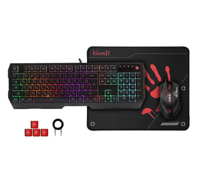 A4Tech Комплект (клавіатура, мишка) A4Tech B1700 Bloody Black