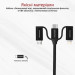 Promate Дата кабель USB 2.0 AM to Lightning + Micro 5P + Type-C pentapower.black Promate (pentapower.black)