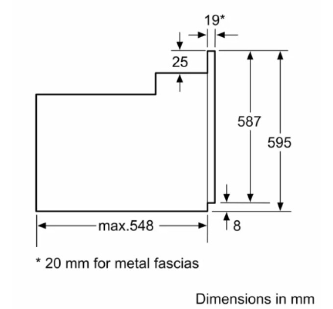 Bosch Духова шафа Bosch HBF 512 BS1T (HBF512BS1T)