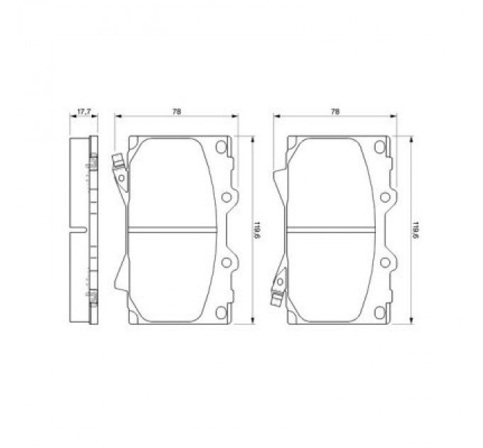 Bosch Гальмівні колодки Bosch 0 986 424 640