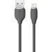 Baseus Кабель Baseus Jelly Liquid Silica Gel USB - Lightning (M/M), 2.4 A, 2 м, Black (CAGD000101)