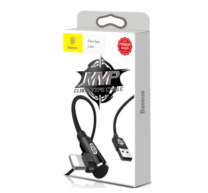 Baseus Кабель Baseus MVP USB - Lightning, 1.5A, 2м Black (CALMVP-A01)