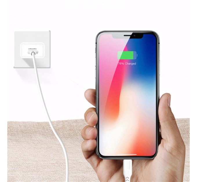 SkyDolphin Кабель SkyDolphin S61L USB - Lightning (M/M), 1 м, White (SDUSB-000443)