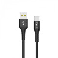 SkyDolphin Кабель SkyDolphin S05T TPE Frost Line USB - USB Type-C (M/M), 1 м, Black (SDUSB-000551)