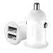 Baseus Автомобільний зарядний пристрій Baseus Grain Pro 4.8A 2USB White (CCALLP-02)