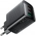 Acefast Зарядний пристрій Acefast 2xUSB-C + 1xUSB 67W GaN black (6974316284048)