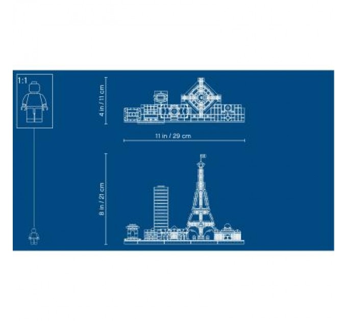 LEGO Конструктор LEGO Architecture Париж 649 деталей (21044)