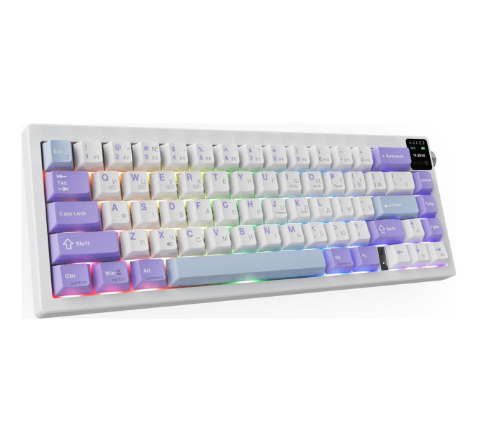 Ajazz Клавіатура бездротова Ajazz AK650 Flying Fish Switch Purple (AK650-FF-PWB)