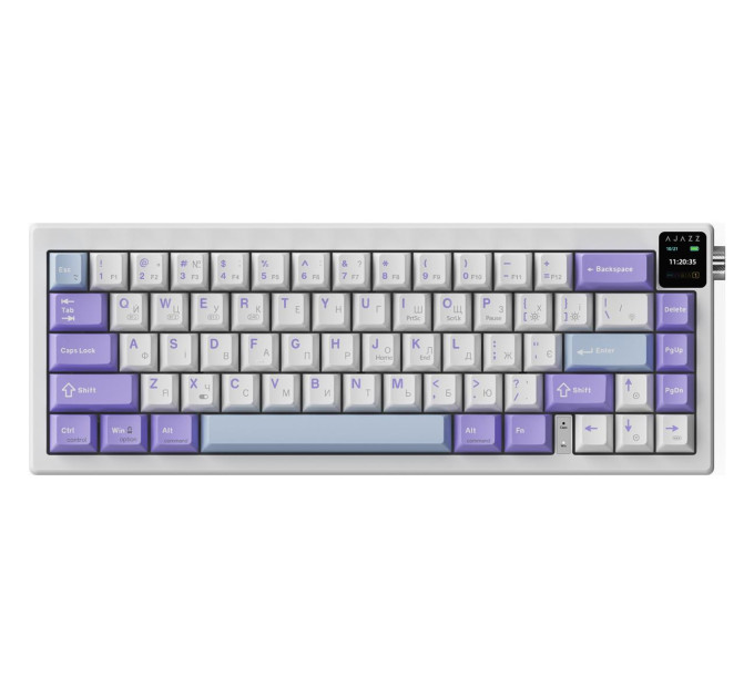 Ajazz Клавіатура бездротова Ajazz AK650 Flying Fish Switch Purple (AK650-FF-PWB)