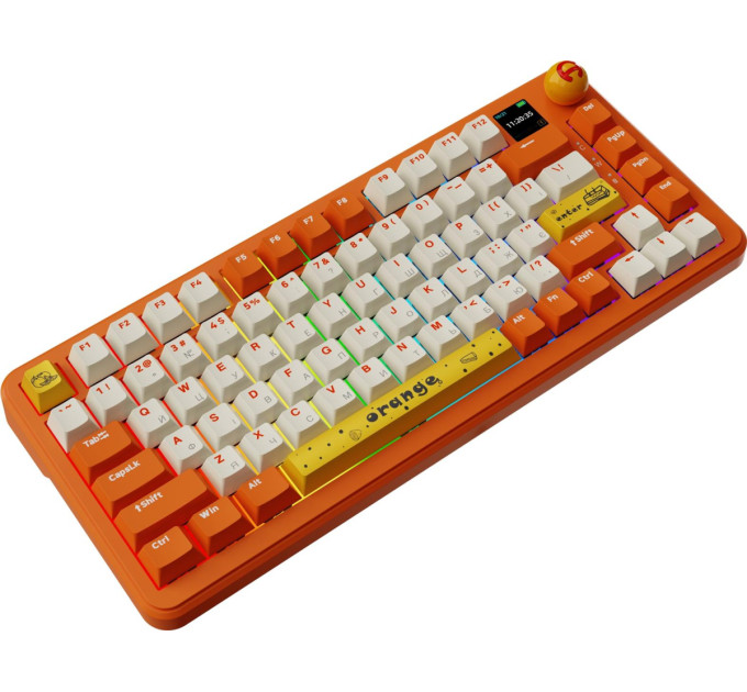 Ajazz Клавіатура бездротова Ajazz AK820 MAX Avocado Switch Orange (AK820MAX-AS-OW)