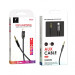 SkyDolphin Кабель SkyDolphin SR26 Braided Wire 3.5 мм - Lightning (M/M), 1 м, Black (SDAUX-000069)