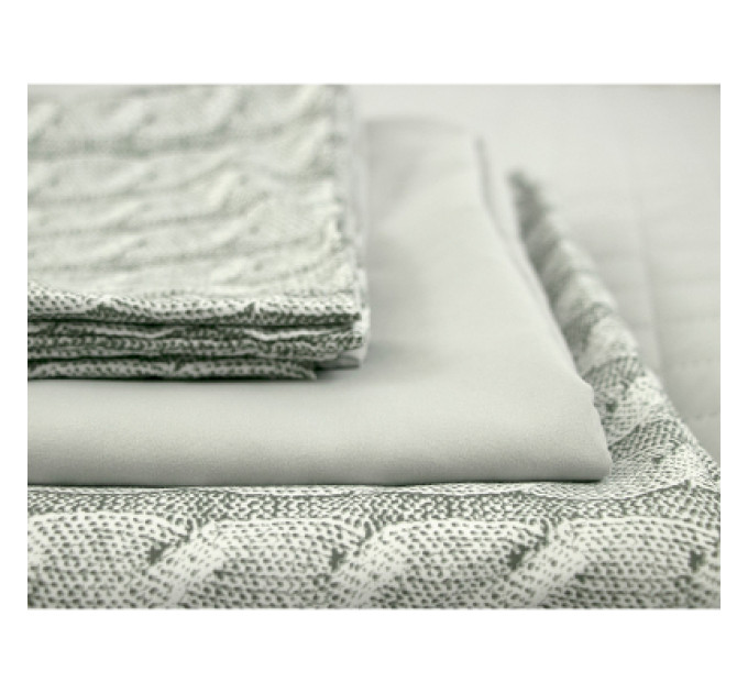 Руно Постільна білизна Руно Grey Braid мікрофайбер двоспальний (Р655.52_Grey Braid)