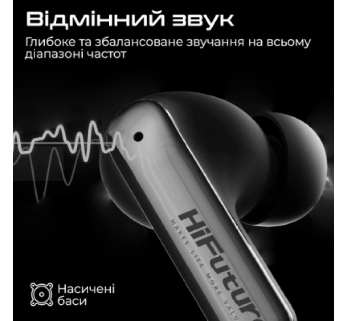 HIFuture Навушники HiFuture SonicAir Black (sonicair.black)