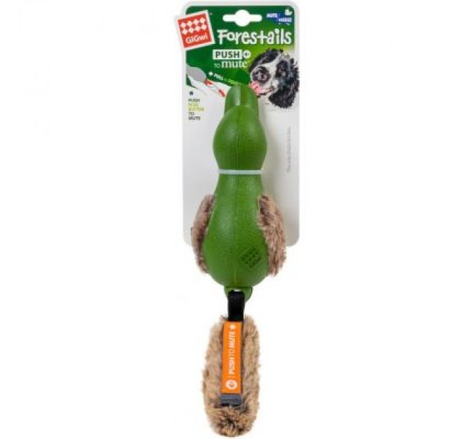 GiGwi Іграшка для собак GiGwi Push to mute Качка з відключаємою пищалкою 30 см (2331)