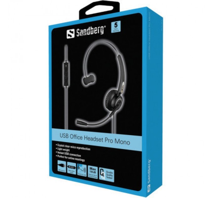 Sandberg Навушники Sandberg USB Office Headset Pro Mono (126-14)