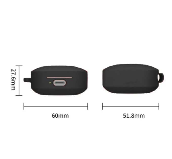 BeCover Чохол для навушників BeCover Silicon для Xiaomi Redmi Buds 6 Active Black (712012)