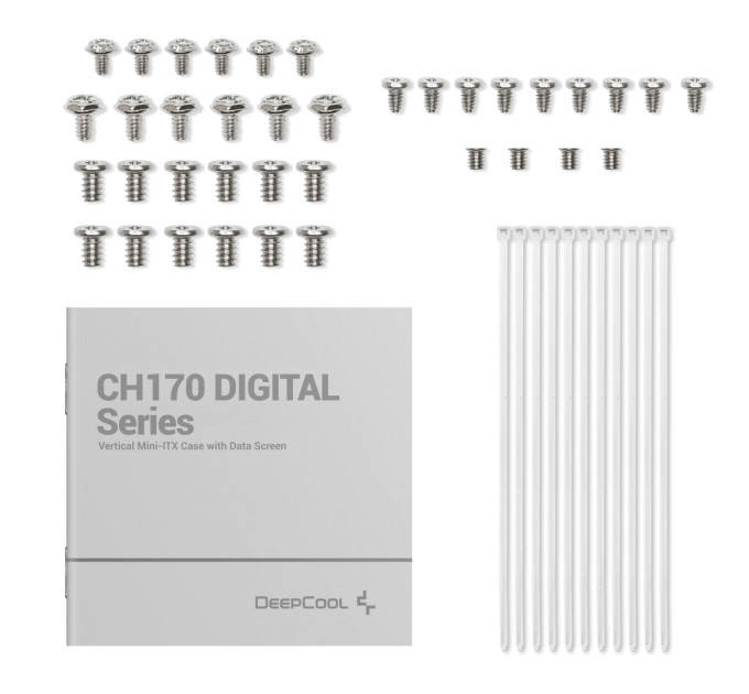 Deepcool Корпус DeepCool CH170 Digital White (R-CH170-WHNPI0D-G-1) без БЖ