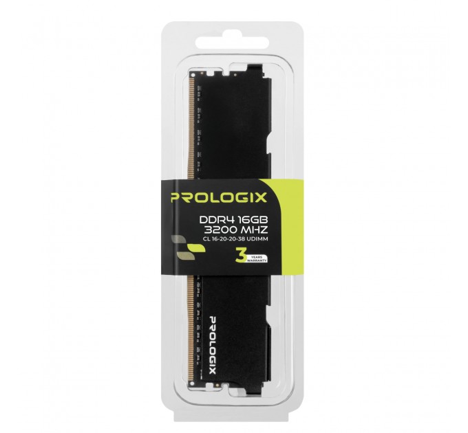 Prologix Модуль пам`ятi DDR4 16GB/3200 Prologix Black (PRO16GB3200B4)