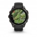 Garmin Смарт-годинник Garmin Fenix 8 47mm AMOLED Sapphire Carbon Gray DLC Titanium with Black Silicone (010-02904-29)