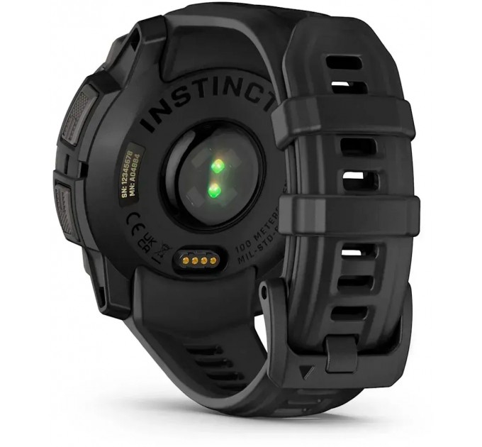 Garmin Смарт-годинник Garmin Instinct 3 45mm AMOLED Black with Black Silicone Band (010-02936-40)