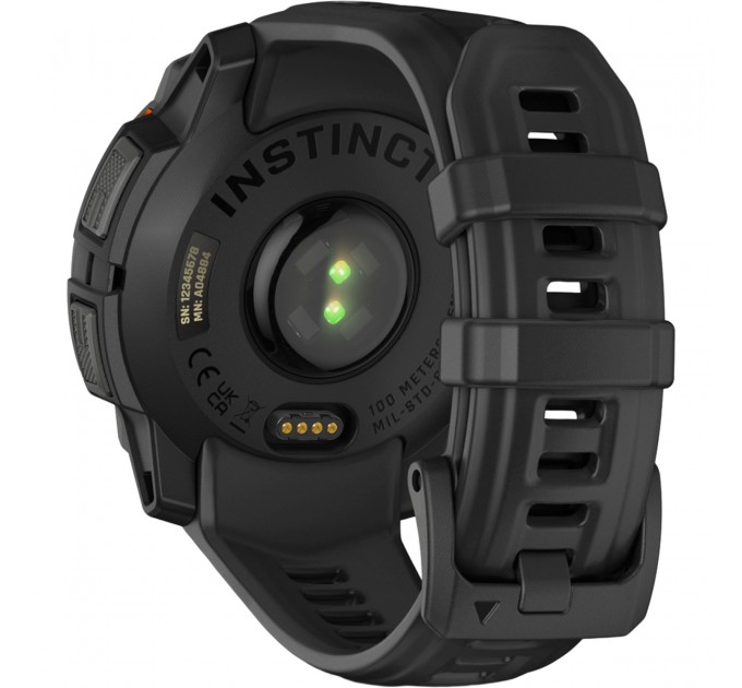 Garmin Смарт-годинник Garmin Instinct 3 45mm Solar Black with Black Silicone Band (010-02934-40)