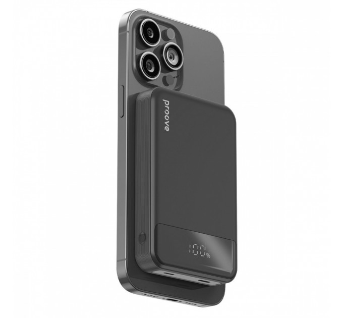 Proove Універсальна мобільна батарея Proove Hoodman Magnetic 20W 10000mAh Black (PBH120010001)