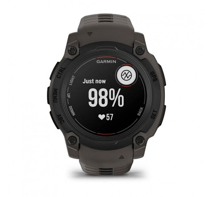 Garmin Смарт-годинник Garmin Instinct 3 50mm Tactical Solar Black with Charcoal Silicone Band (010-02935-90)
