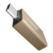 Remax Адаптер Remax RA-USB1 Feliz microUSB-USB Type-C Gold (6954851289807)