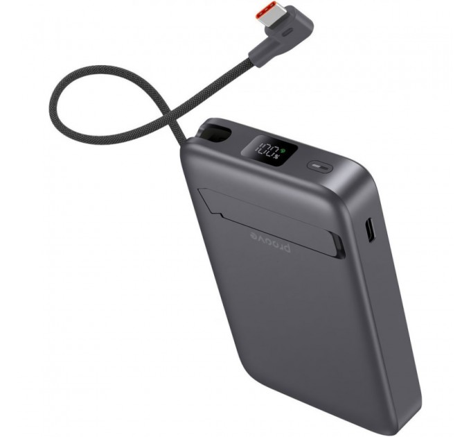 Proove Універсальна мобільна батарея Proove OverPower 35W 10000mAh Qi2 Gray (PBOP35012105)