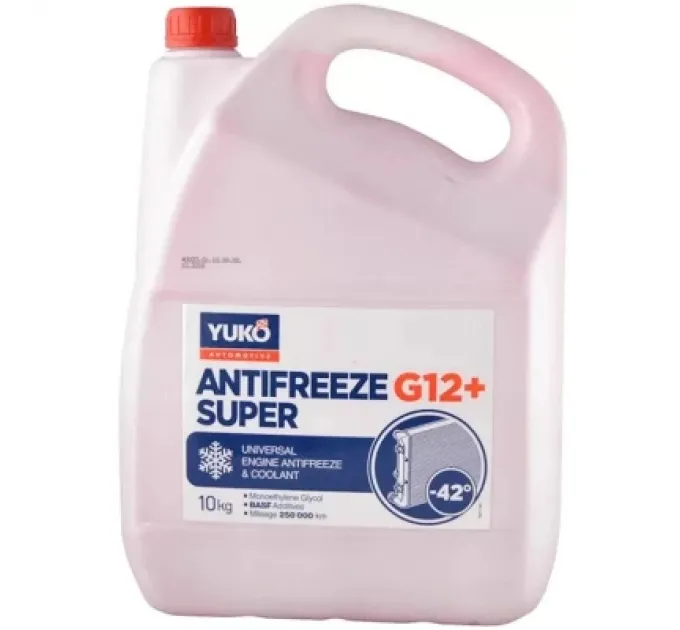 Yuko Антифриз Yuko -40 Super G12+ червоний 9л (10 кг.) (4820070248234)