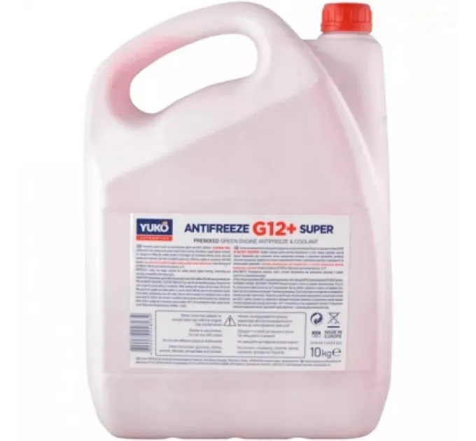 Yuko Антифриз Yuko -40 Super G12+ червоний 9л (10 кг.) (4820070248234)