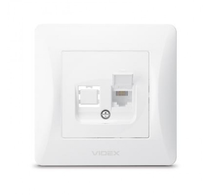 Videx Телефонна розетка Videx BINERA CAT3 (VF-BNSK1TF3-W)