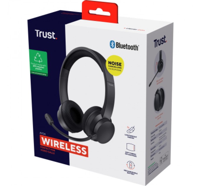 Trust Навушники Trust Ayda Wireless ENC Black (25463)