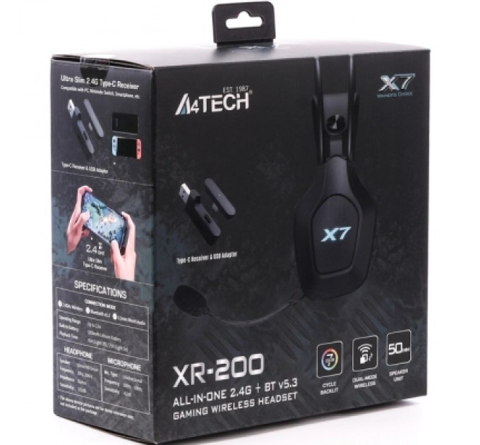 A4Tech Навушники A4Tech XR-200 Black (4711421001410)