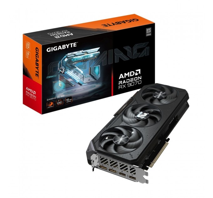 GIGABYTE Відеокарта AMD Radeon RX 9070 16GB GDDR6 Gaming OC Gigabyte (GV-R9070GAMING OC-16GD)
