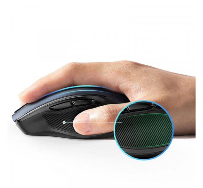 Ugreen Мишка Ugreen MU006 Ergonomic Wireless Gray/Black (15063)