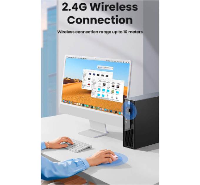 Ugreen Мишка Ugreen MU105 Wireless Pink (90686)
