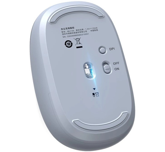 Ugreen Мишка Ugreen MU105 Wireless Light Blue (90671)