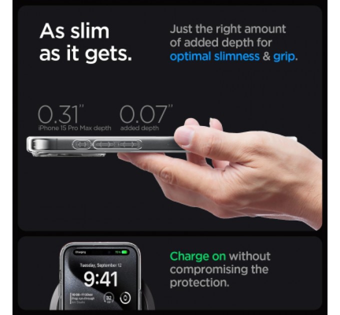 Spigen Чохол до мобільного телефона Spigen Apple iPhone 15 Pro Max Ultra Hybrid MagFit Graphite (ACS06577)