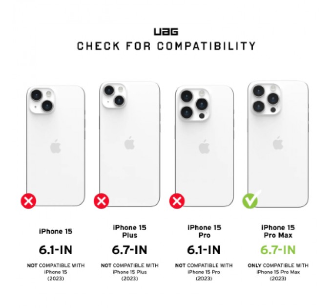 UAG Чохол до мобільного телефона UAG Apple iPhone 15 Pro Max Monarch Pro Magsafe Rust (114222119191)