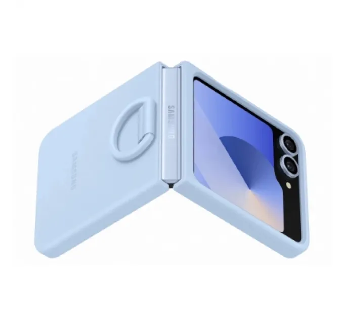 Samsung Чохол до мобільного телефона Samsung Silicone Cover with Ring Samsung Galaxy Flip 6 Blue (EF-PF741TLEGUA)