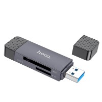 Кардрідер Hoco HB45 Spirit 2-in-1 USB-USB Type-C 3.0 Black (6942007620529)